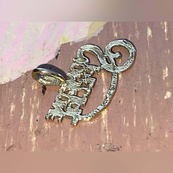 SOMEONE SPECIAL 14K Yellow Gold Pendant (can use as a charm) Vintage early 90’s - Picture 6 of 9